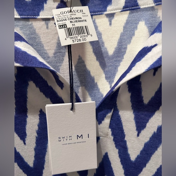 Swim With Mi Capri Combed Cotton Beach Dress L NWT - Picture 3 of 4